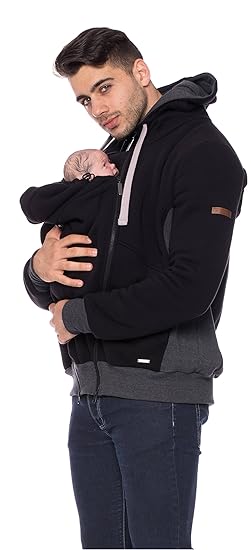 Milchshake - Sweat-Tragejacke für Männer mit Rücken- und Bauchtragefunktion Companion