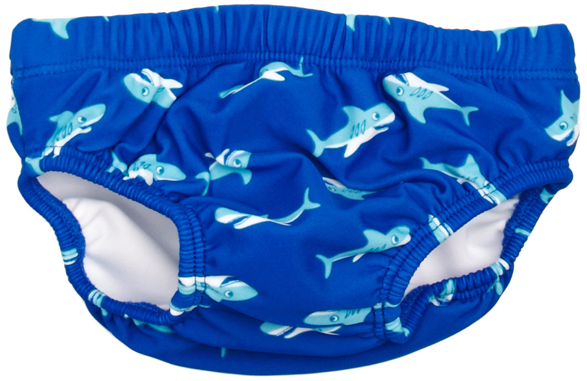 Playshoes UV Protection Nappy Shark Boy's Swim Shorts, Blue, 6-12 Months