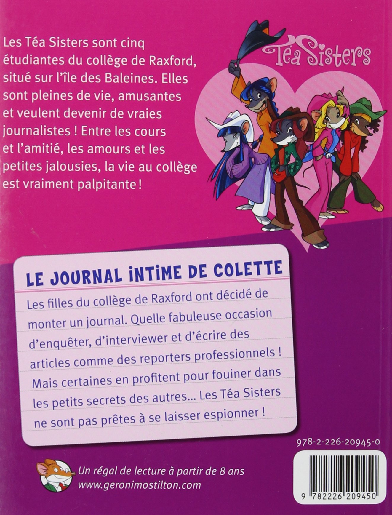 Amazon Fr Le Journal Intime De Colette Poche 2 Stilton Tea Livres