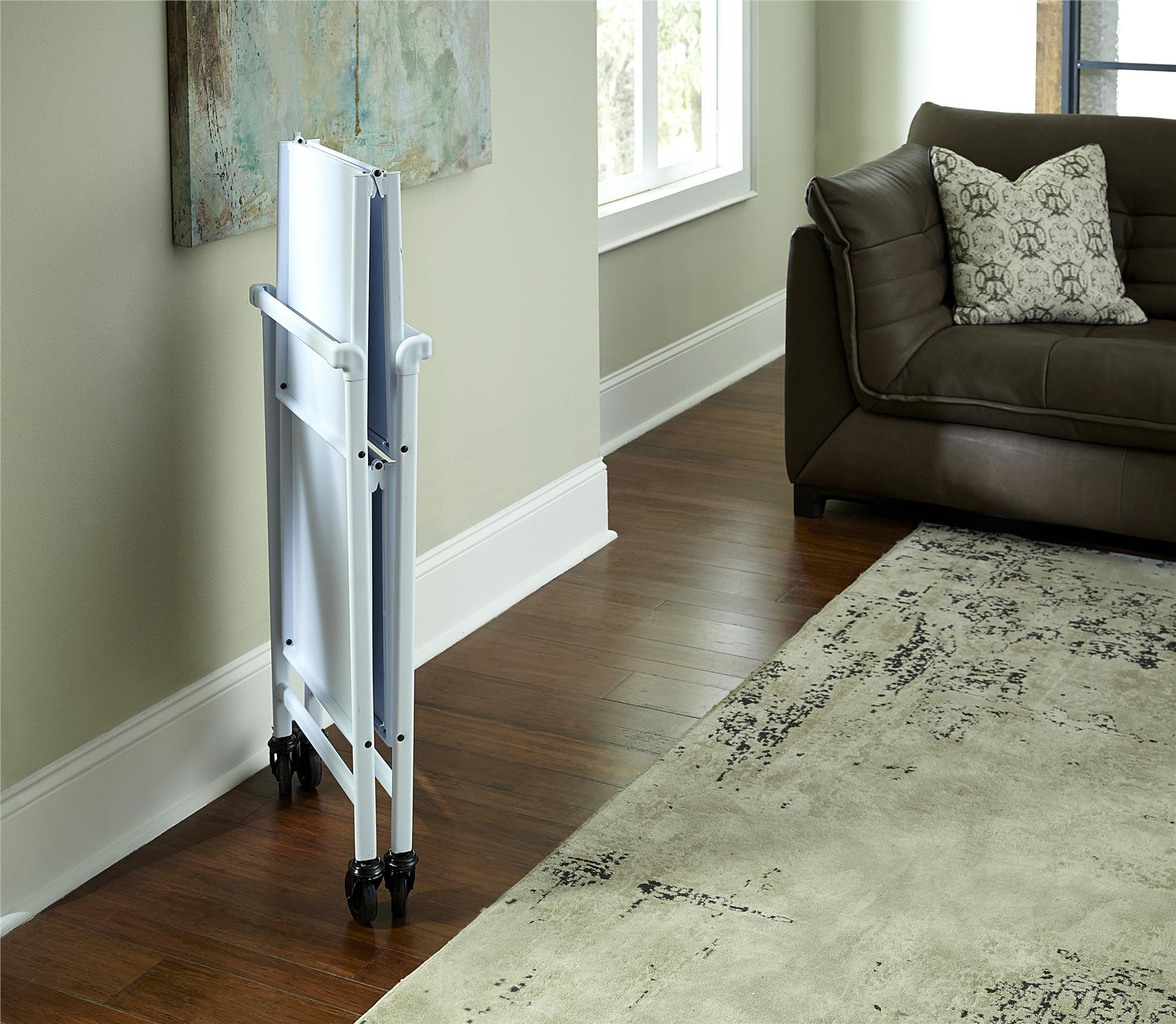 Cosco Indoor/Outdoor Serving Cart, Folding, White