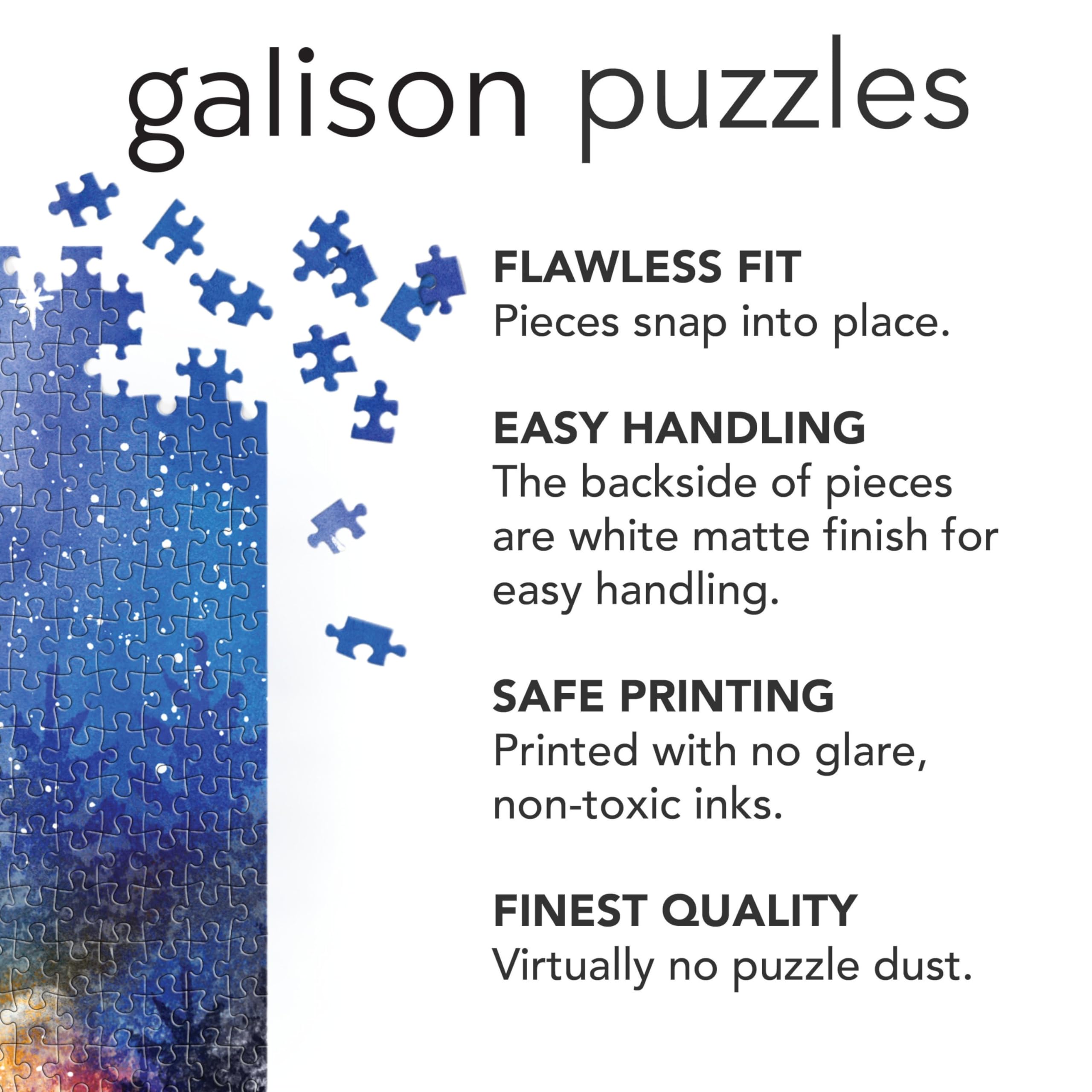 Galison Journey of Three Kings – 500 Piece Jigsaw Puzzle Featuring Artwork Capturing The Journey of The Magi in A Vibrant Jewel Toned Composition