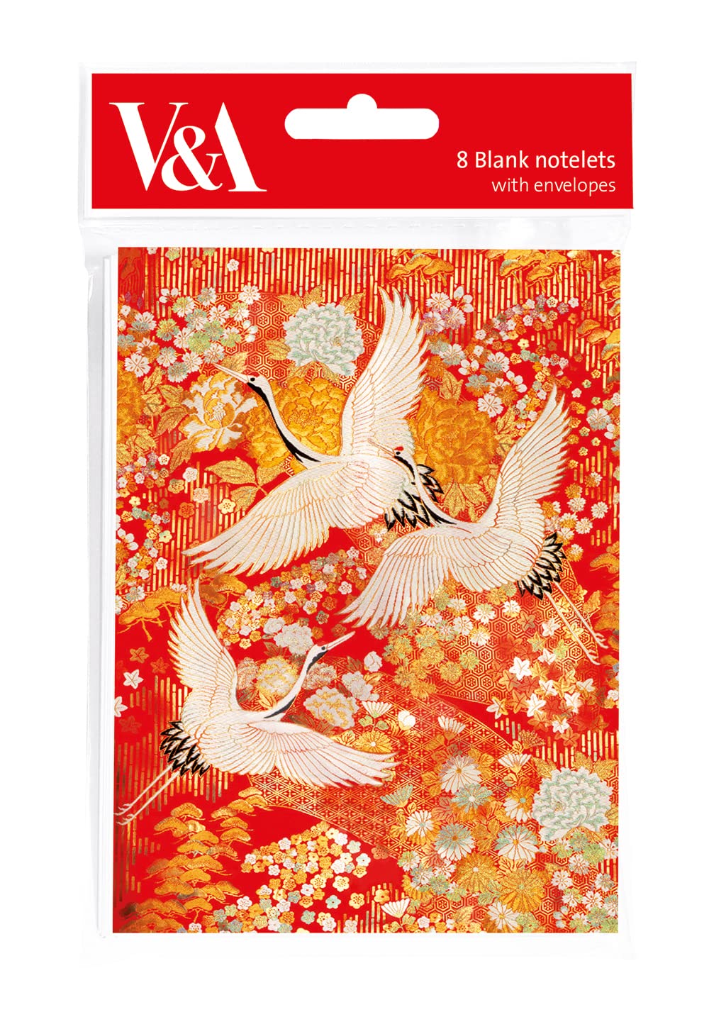 Museums & Galleries V&A Kimono Cranes 8 Notes & Envelopes