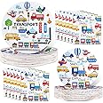 HaPiBiDesign Transportation Birthday Party Decorations Transportation Party Napkins and Plates Transportation Birthday Party Favors Transportation Party Supplies, 3SETFIRETRUCKFA