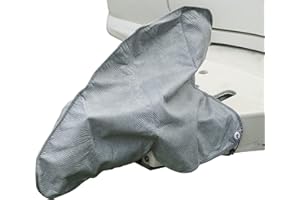 NEWFOM Caravan Hitch Cover Waterproof Breathable Tow Hitch Cover, Tongue Jack Protective Cover Trailer Hitch Lock Covers Fit for RV Caravan Trailer (Gray)