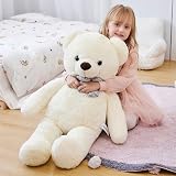 IKASA Giant Teddy Bear 78cm White Soft Plush Toy EN71 ASTM Safe Gift view 2