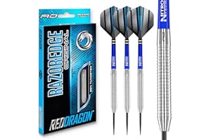 Red Dragon Razor Edge 1-85% Tungsten Steel Darts with Flights and Stems
