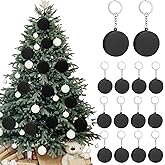 Soulchen 12 Pcs Hockey Puck Christmas Ornament Ice Hockey Lover Gift 3D Hanging Holiday Christmas Decorations for Tree Winter Sport Player Coach Team Fan