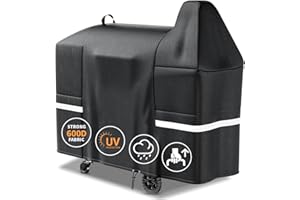 Grisun Grill Cover for Pit Boss Austin XL, Rancher XL, 1000/1100/1150 Series - 1000C, 1000D3, 1000SC, 1000SC2, 1000SQ,1000T4, 1100 Pro, 1150 Pro, 600D Anti-Fade Waterproof Pellet Grill Cover