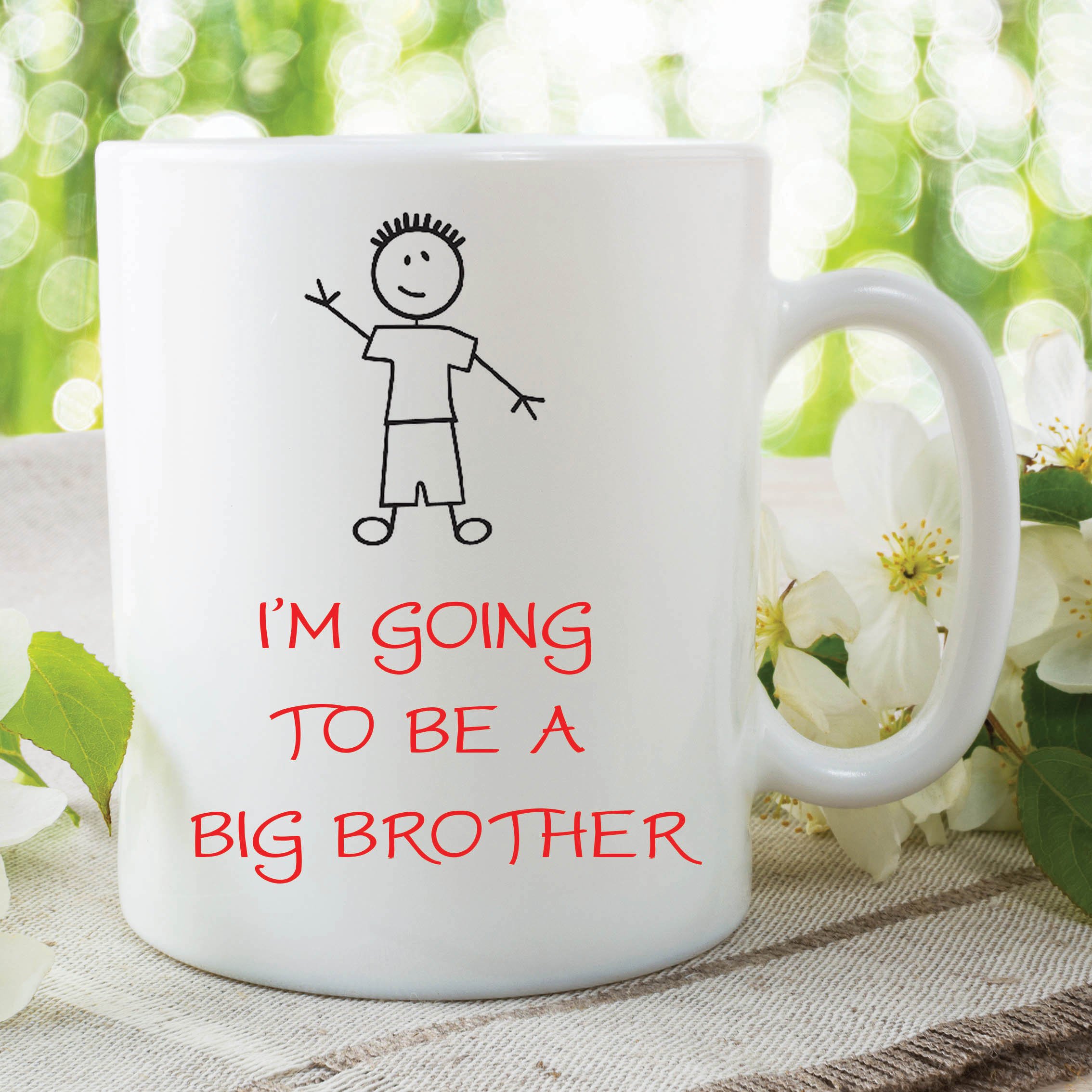 Children's Mug I'm Going to Be A Big Brother Novelty Cup Birthday Gift WSDMUG136