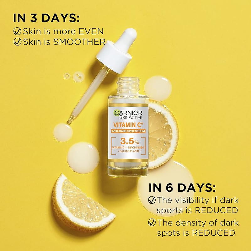 SkinActive Vitamin C Serum gegen Pigmentflecken für Glow, 30 ml
