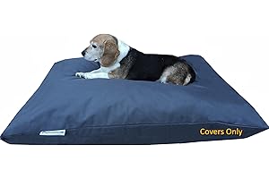 Dogbed4less Do It Yourself DIY Pet Bed Pillow Duvet Oxford Cover + Waterproof Internal case for Dog/Cat at Large 48"X29" Dark Slate Color - Covers only