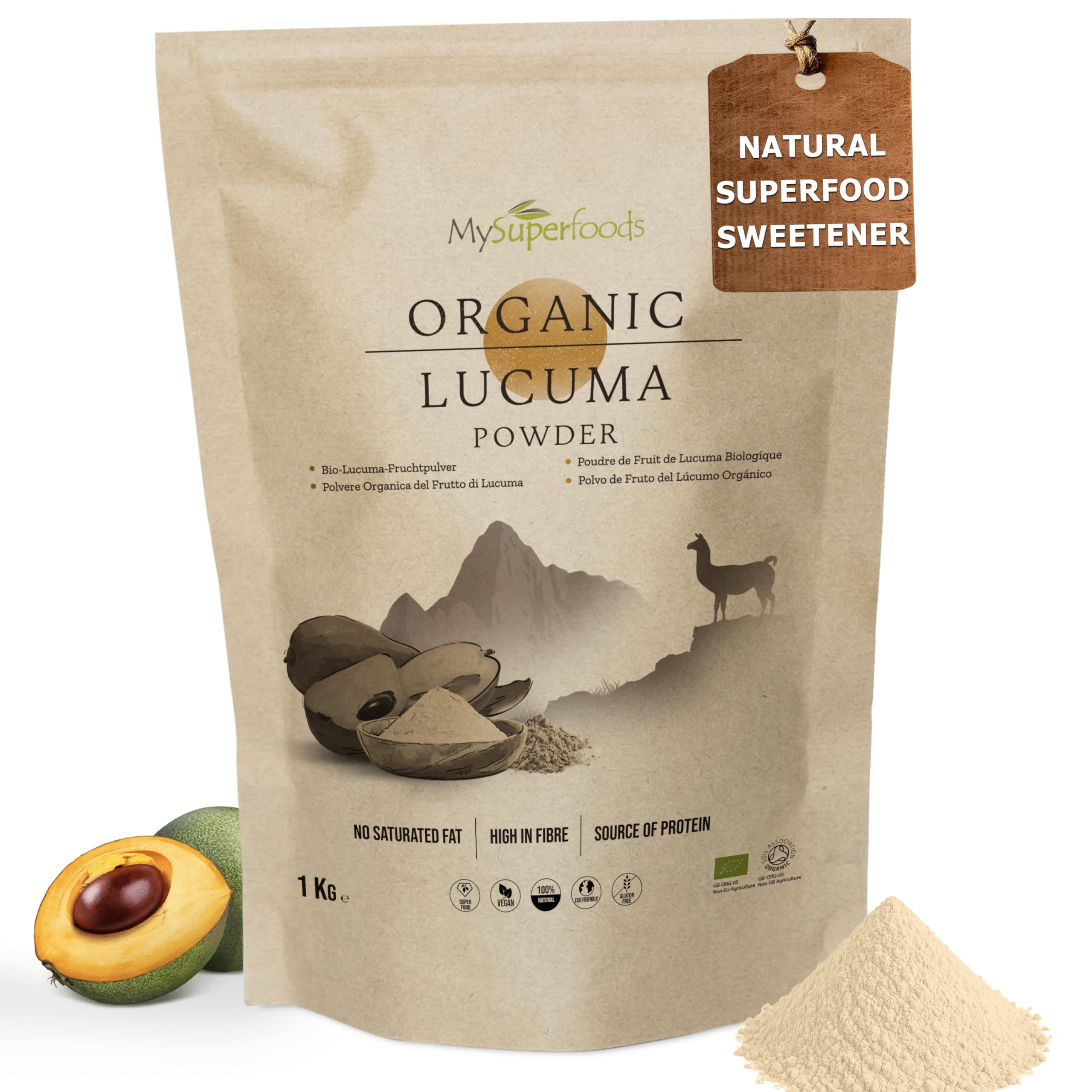 MySuperfoods Organic Lucuma Powder 1kg, Natural Source of Antioxidants