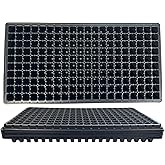Kapok Candle Co 200 Cell Seedling Plastic Nursery Trays, 10 Pack, Thick Durable Germination Plug Trays, 2000 Cells Reusable Plant Propagation