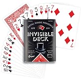 Playing Cards &ndash; Invisible Deck of Cards Trick Made with Authentic Bicycle Playing Cards, Magic Card Trick for Beginners &amp; Pros, Includes Special Bicycle Cards &amp; Instructions (Red)