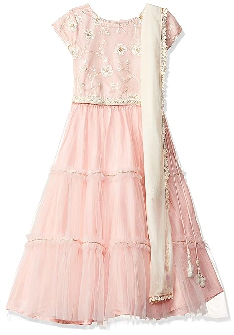 Girls' Straight Regular Fit Salwar Suit Set