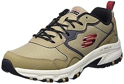 Skechers Men's Walking Sneaker, Taupe Leather Mesh