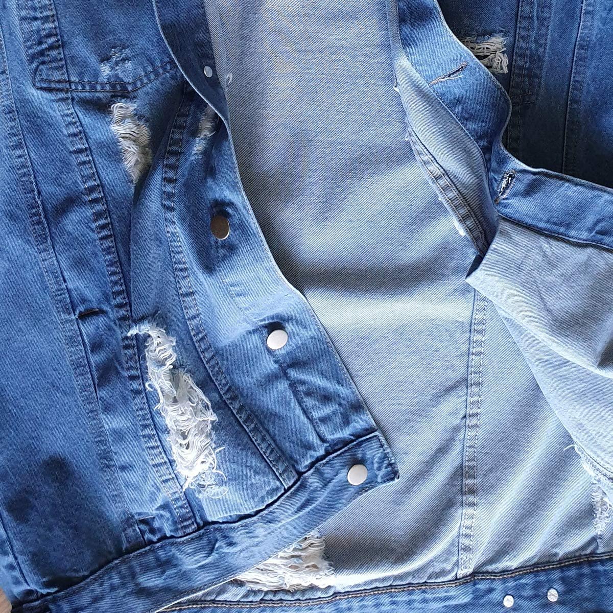 jaqueta de frio jeans