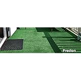 4m x 4m | Preston 6mm Pile Height Artificial Grass | Choose from 70 Sizes | Cheap Natural & Realistic Looking Astro Garden Lawn | High Density Fake Turf