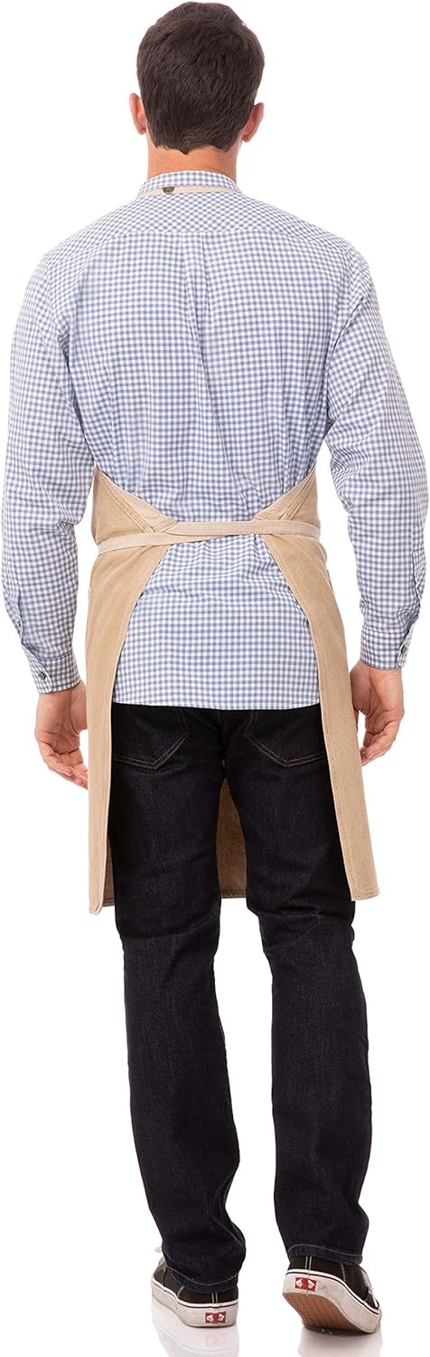 Chef Works Unisex Austin Waist Apron, Natural, One Size: Clothing