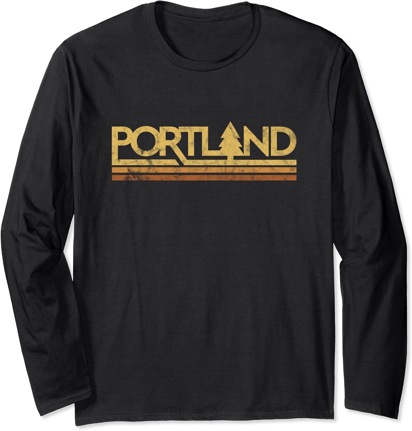 Retro Vintage Portland Oregon Long Sleeve TShirt Clothing