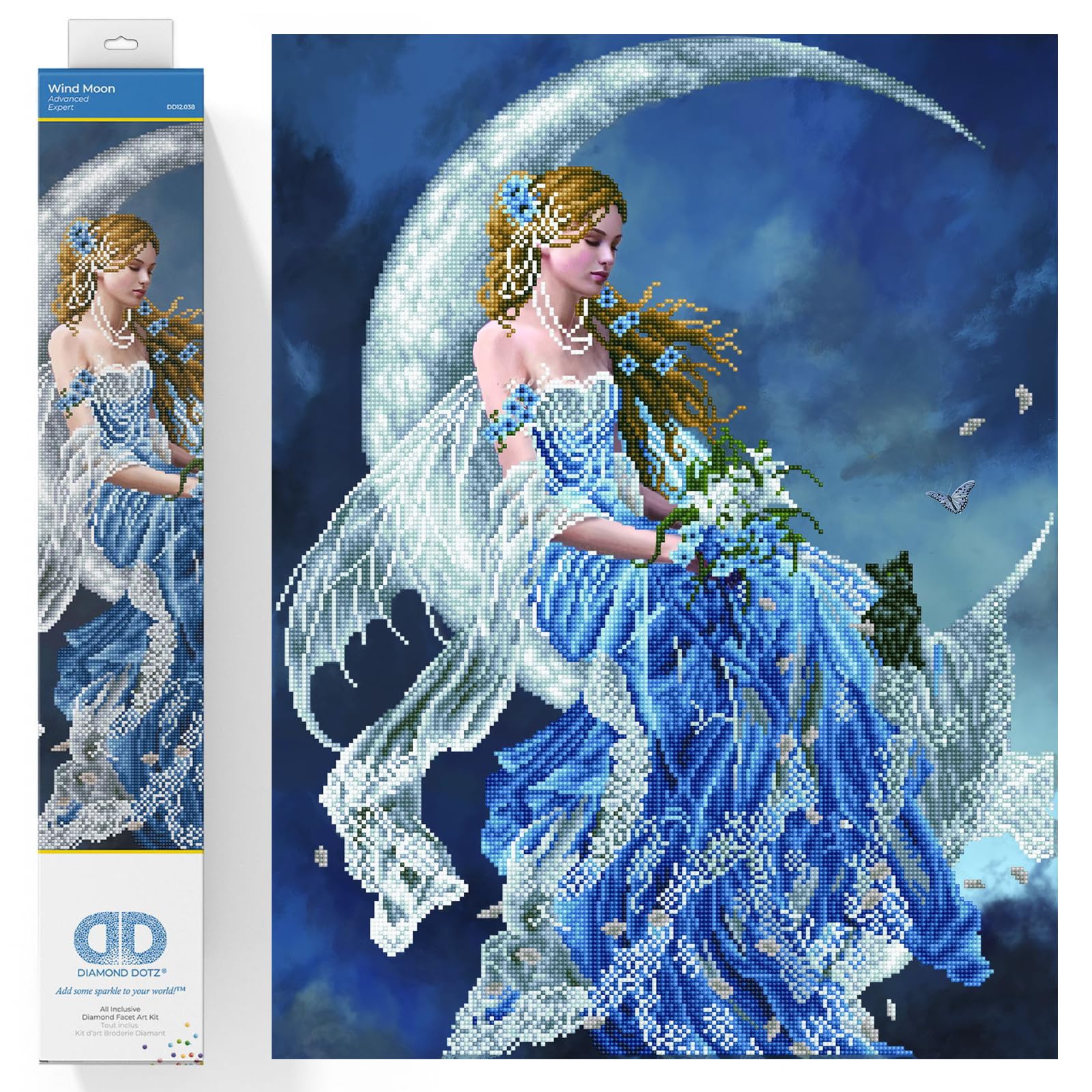 DIAMOND DOTZ Painting Kit: Wind Moon, 52x68cm