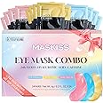 Maskiss Under Eye Patches (24 Pairs), Eye Patches for Puffy Eyes and Dark Circles, 3 Colors Eye Masks Gift Set for Undereye B