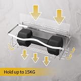 ALOECO Shower Caddy 3 Pack Stainless Steel No Drill Wall Shelf Soap Holder view 4