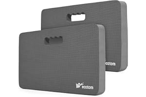 ecotom Thick Kneeling Pad, Knee Pad Cushion for Gardening, Yard Work, Yoga, Exercise, Bath Tub Floor Kneeler with Baby, Comfortable Garden Foam Mats to Kneel On, 17.7 x 11.2 x 1.4, Grey, 1 Pc (2)