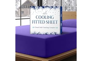 SLEEPHORIA Cooling Fitted Sheet King Size - 1 PC BreezeWeave Cooling Sheets for Hot Sleepers & Cool Rest w/ 16 in Deep Pocket