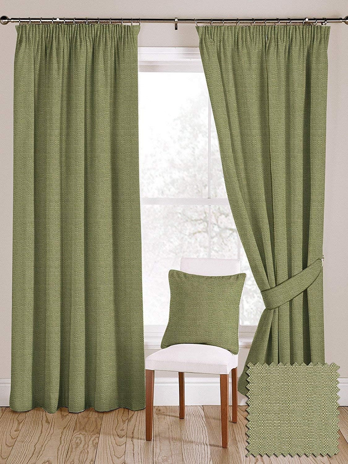 Amazon Com Mcalister Textiles Savannah Curtains Set Of 2 Solid