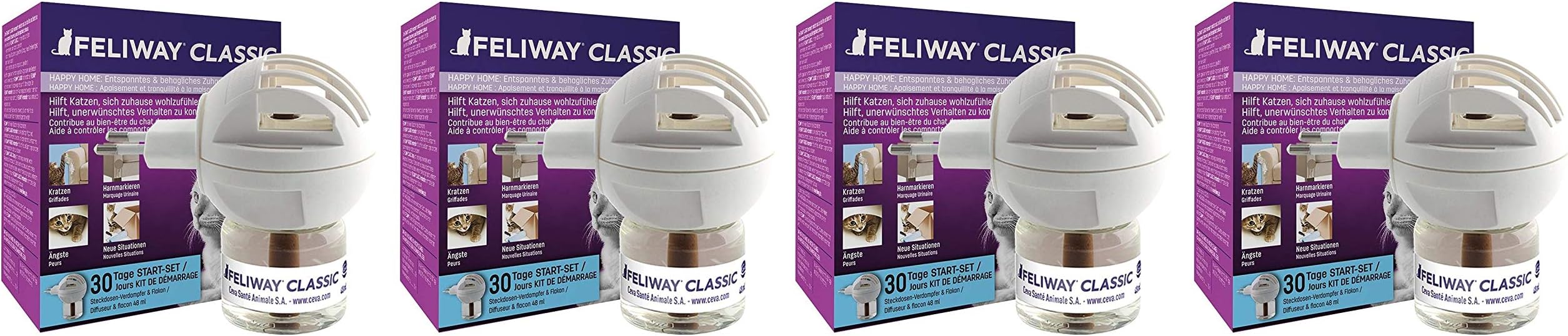 Ceva Animal Health C23830c Feliway Starter Kit Diffuser, 48ml
