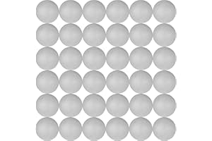 ADER PRODUCTS Craft Balls (2 Inch - 5.08 cm) Polystyrene Foam Balls for DIY Crafting and Decoration by My Toy House | White Color (36 Pack)