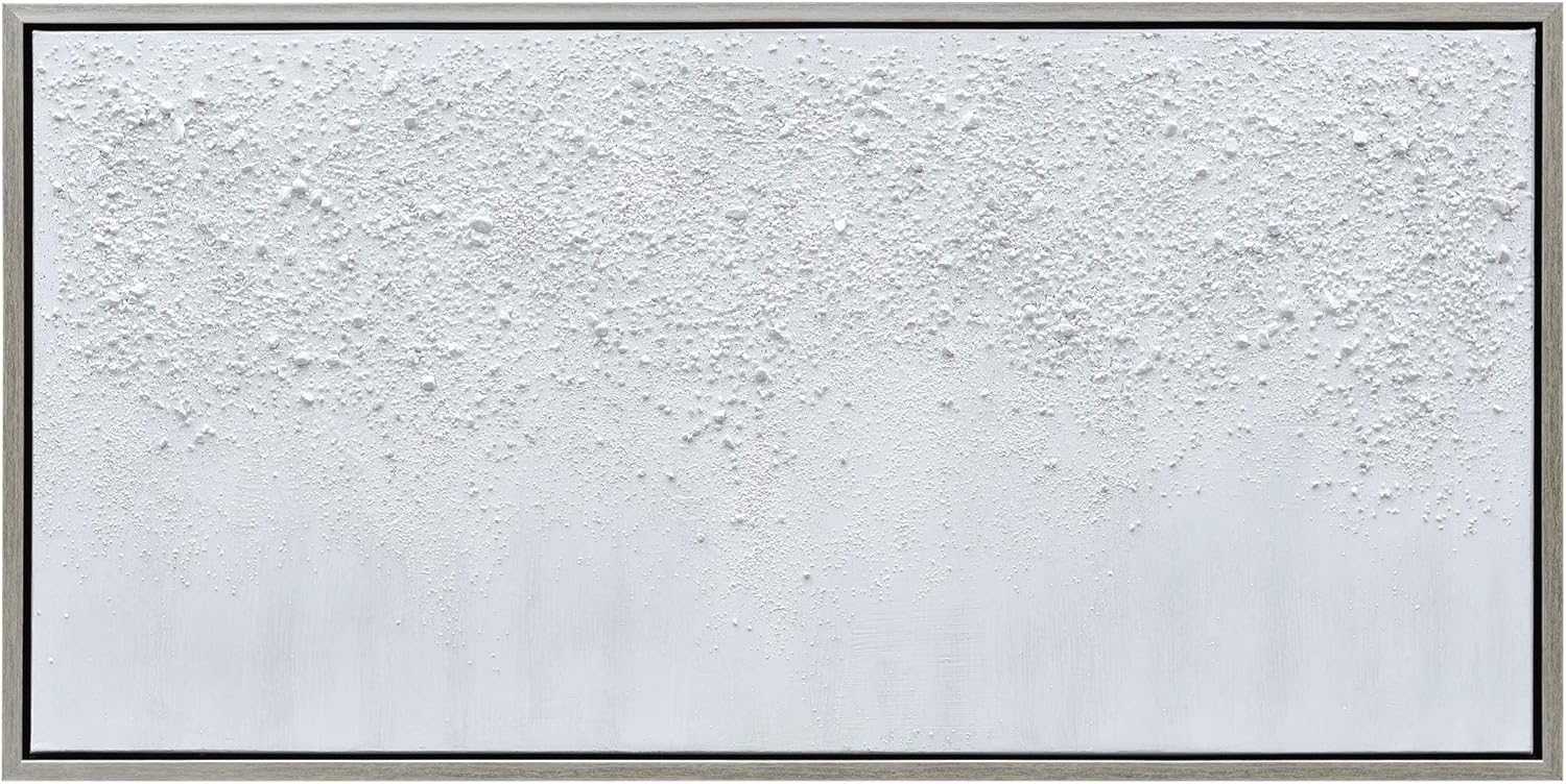 Paintings - Empire Art Direct Abstract Wall Art Textured Hand Painted Canvas by Martin Edwards, Champagne Frame, 24