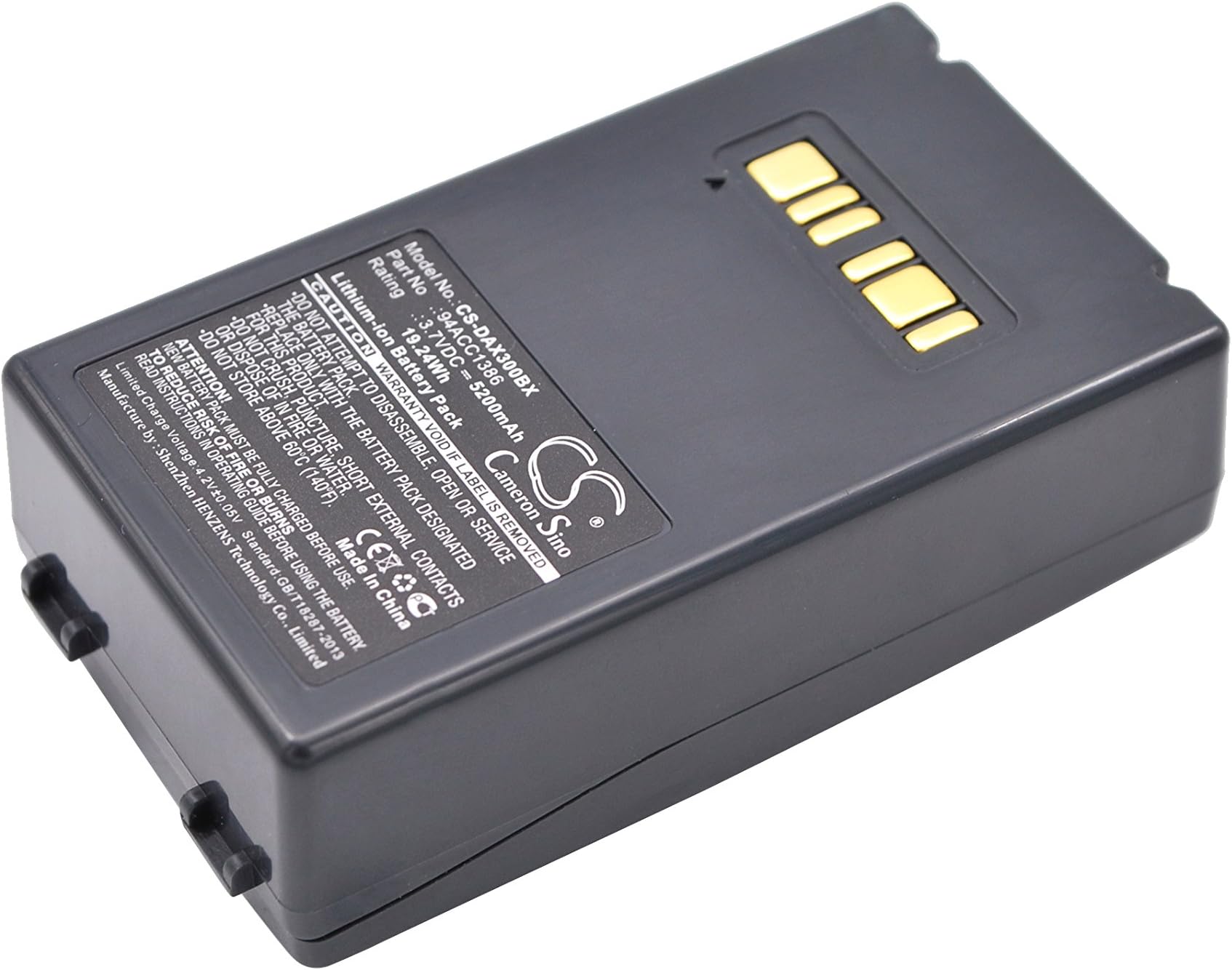 HSDZ Battery Suitable for Datalogic Falcon X3 94ACC1386, BT-26 5200mAh / 19.24Wh