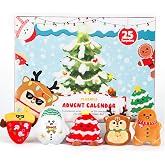 Advent Calendar 2025 Kids, Mini Plush Advent Calendar with 25 PCS Cute Emotional Plushies, Christmas Stocking Stuffers &amp; Holiday Gifts for Kids, Teen Girls Boys &amp; Collectors