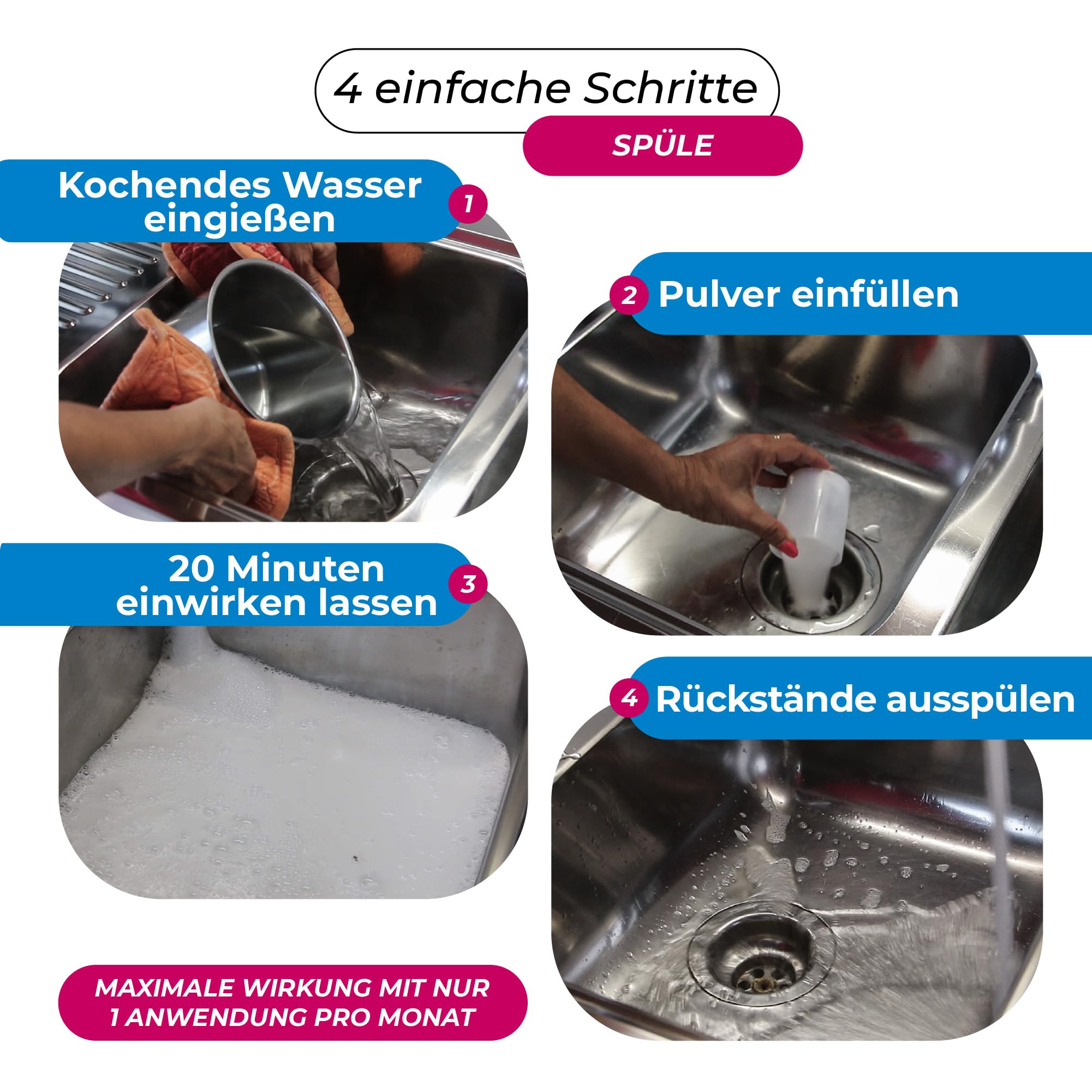 Cali-mex WC-Schaum und Abflussreiniger. Kalkentferner Urinsteinlöser - Reiniger f. Bidets, Urinale, Toiletten. 2kg 6