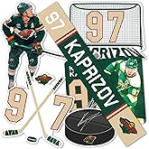 Desert Cactus Minnesota Wild Sticker Team NHL National Hockey League Player Vinyl Decal Laptop Water Bottle Car Scrapbook (Type P2 - Kirill Kaprizov)