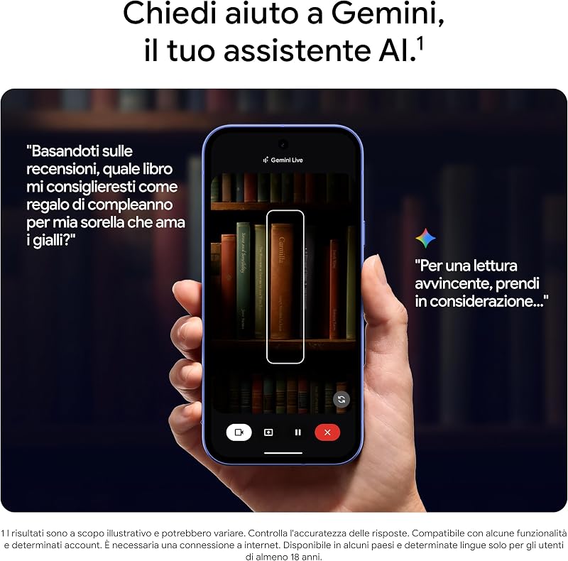 Pixel 10a - 7 anni di nuovi aggiornamenti e funzionalità, oltre 30 ore di autonomia, Guida fotografica, Gemini Live, Sicurezza Pixel - Viola lavanda, 128GB