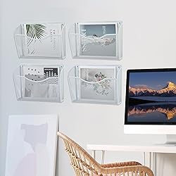 COSYAWN 3 Pack Mesh Wall Mounted File Holder, Metal