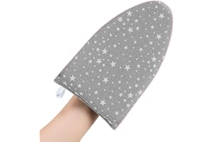 CINPIUK Garment Steamer Ironing Gloves Anti Steam Glove Heat Resistant Garment Steamer Mitt, Garment Steamer Accessories for Clothes，White Star