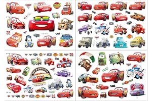 4 Sheets Cars Temporary Tattoo Stickers for Birthday Party Supplies Favors (More than 60pcs)