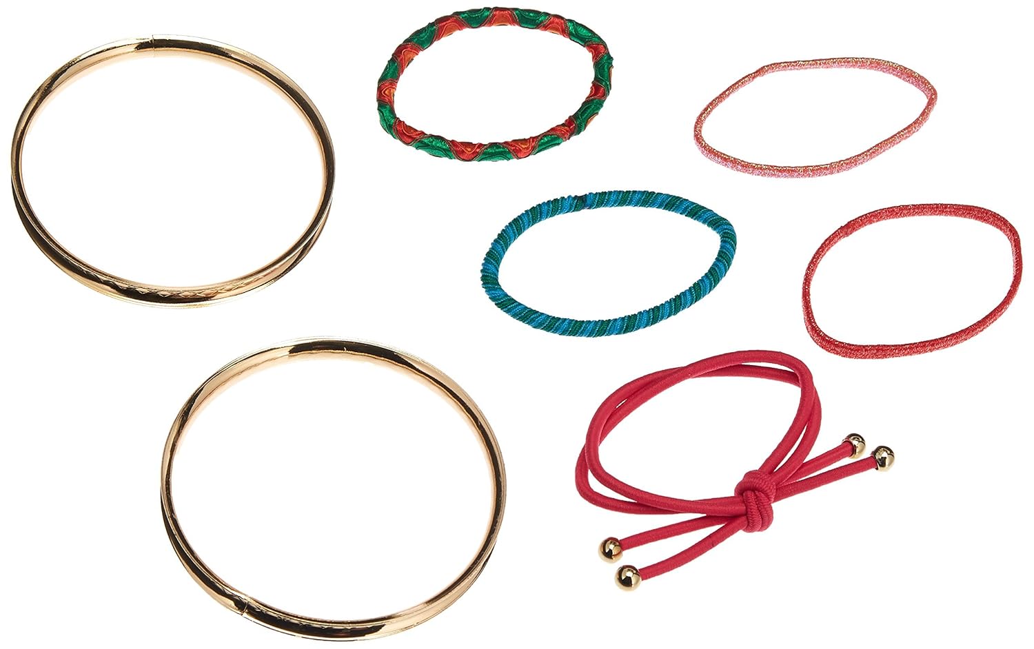Buy Goody Boutique Hair Tie Bracelets Skinny Gold 7 Count Online