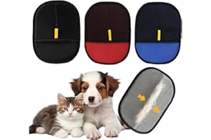 3 Pcs Pet Hair Remover Glove, Reusable Pet Grooming Gloves, Double Sided Electrostatic Pet Hair Removal Glove for Sofa, Carpe