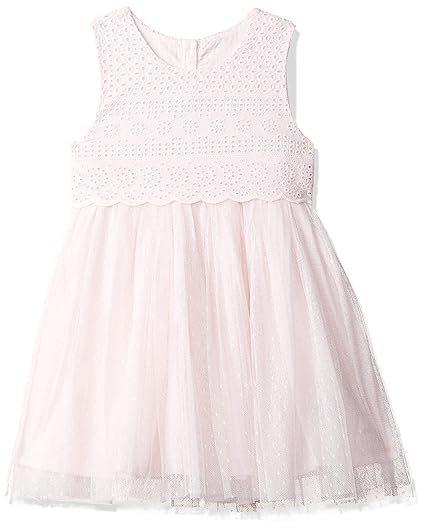 Cotton a-line Dress (SF089-1_Pink_Newborn (Upto 4.5 KG))