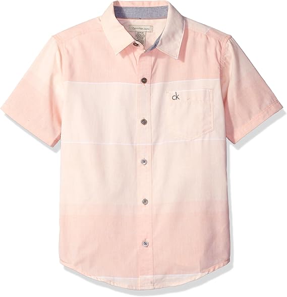 calvin klein short sleeve dress shirt