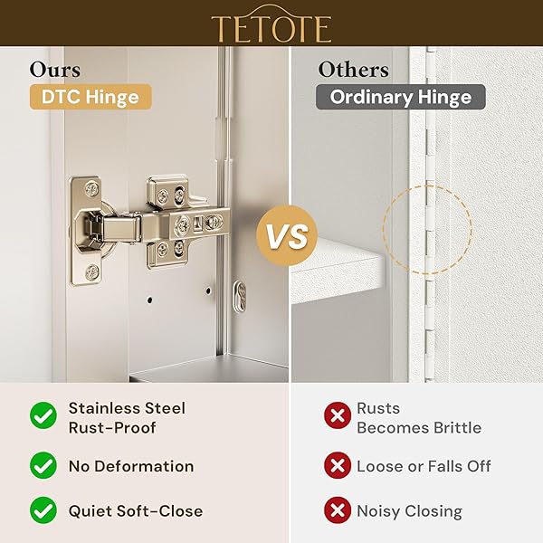 TETOTE 14 X 18 MEDICINE CABINET WITH TEMPERED BEVELED MIRROR SILVER MEDICINE CABINET MIRROR ALUMINUM CABINET DTC HINGES, STEPLESS ADJUSTABLE SHELVES, RECESSED/SURFACE-MOUNTED