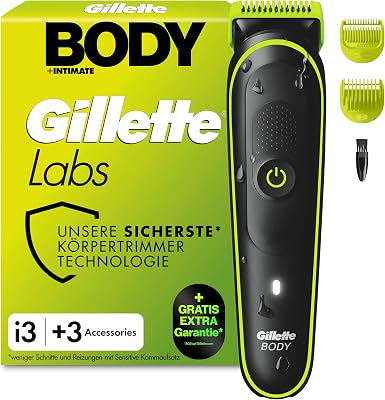 Labs i3 Body + Intimate Trimmer Herren, Schwarz/Grün