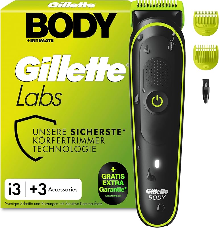 Labs i3 Body + Intimate Trimmer Herren, Schwarz/Grün — Foto 1 von 8