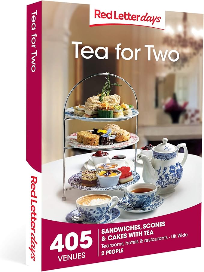 Red Letter Days Tea for Two Gift Voucher 405 delightful afternoon tea