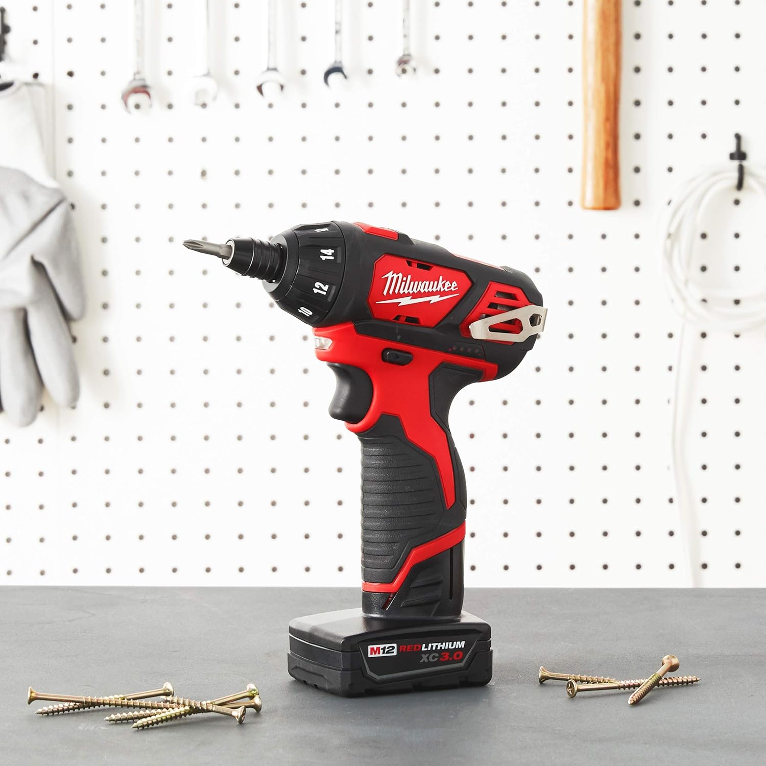 Milwaukee 2401-20 M12 12-Volt Lithium-Ion Cordless 1/4 in. Hex Screwdriver (Tool-Only): Home Improvement